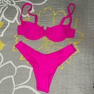 SHEIN Two Piece Underwire Bathing Suit